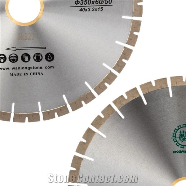 Diamond Fan-V Edge Cutting Saw Blade for Granite