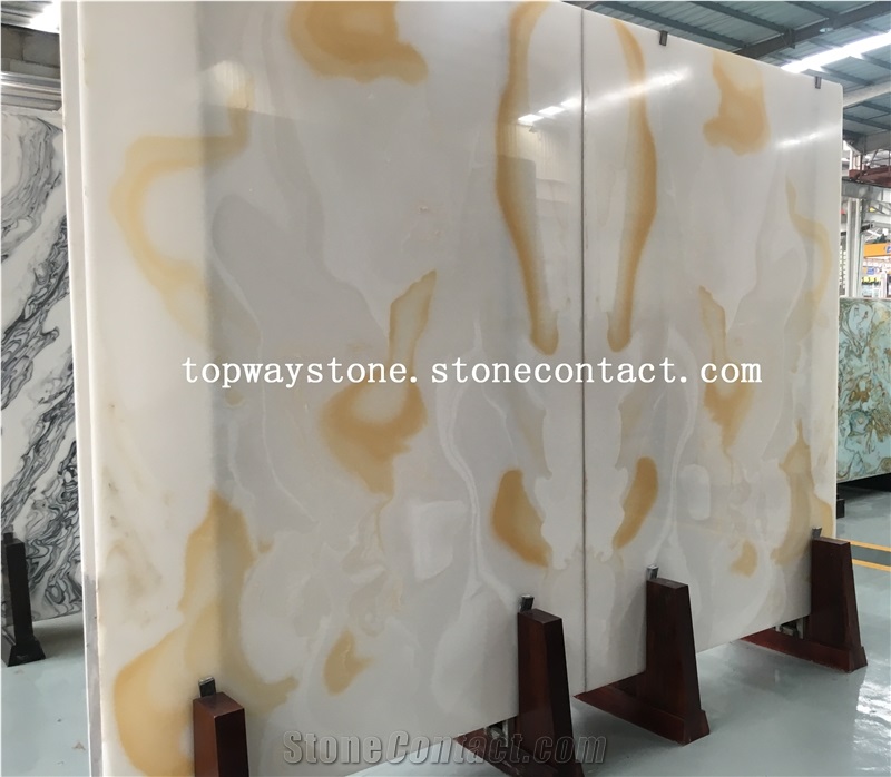 Artificial Onyx Stone Slab for Countertop Vanity