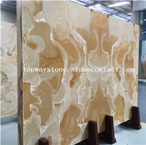Artificial Onyx Stone Slab for Countertop Vanity