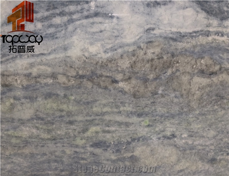 Blue Sky White Cloud Marble Slab
