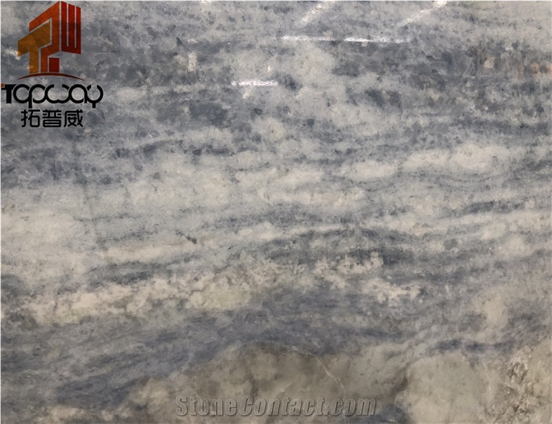 Blue Sky White Cloud Marble Slab