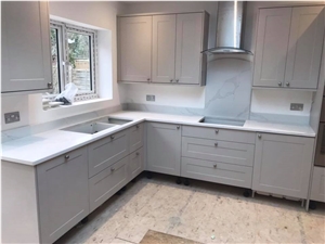 Calacatta Quartz Kitchen Countertop