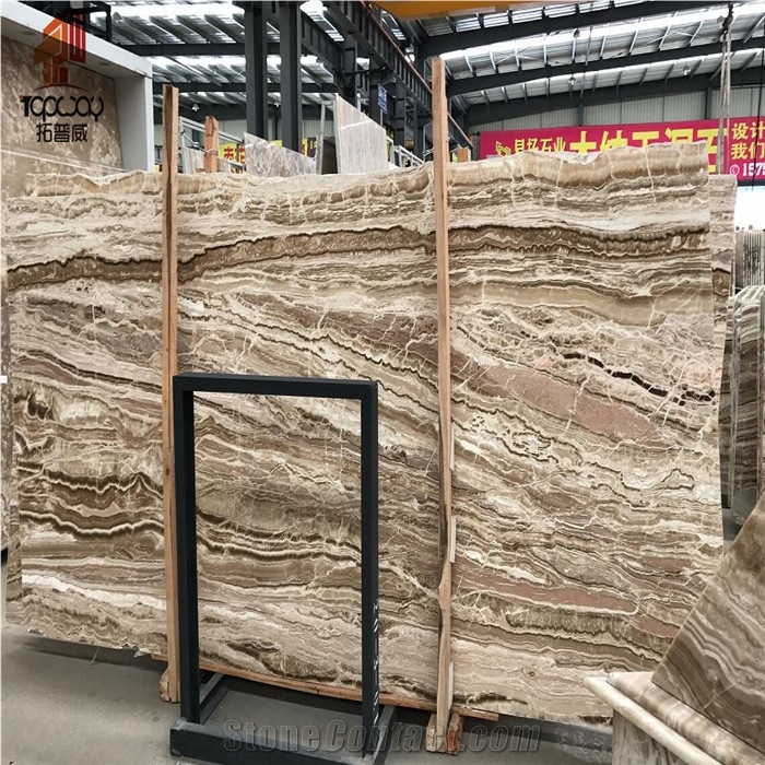 Yellow Color Travertine Marble Slabs
