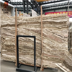 Yellow Color Travertine Marble Slabs