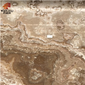 Yellow Color Travertine Marble Slabs