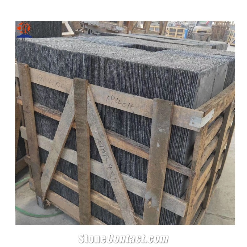 Black Slate Cultured Stone Exterior Wall Cladding