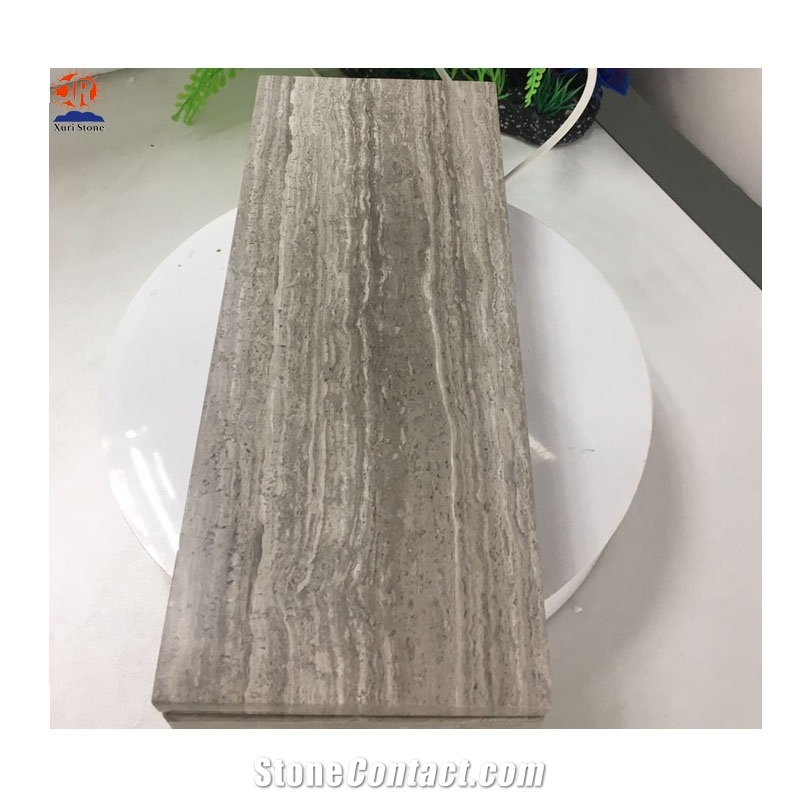 Natural Stone Grey Wooden Marble Tray with Lids