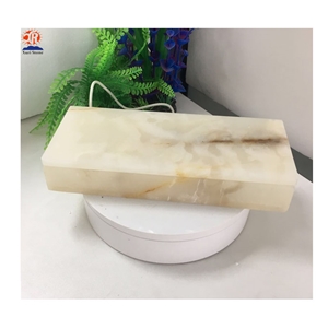 Natural Stone White Onyx Marble Tray with Lids