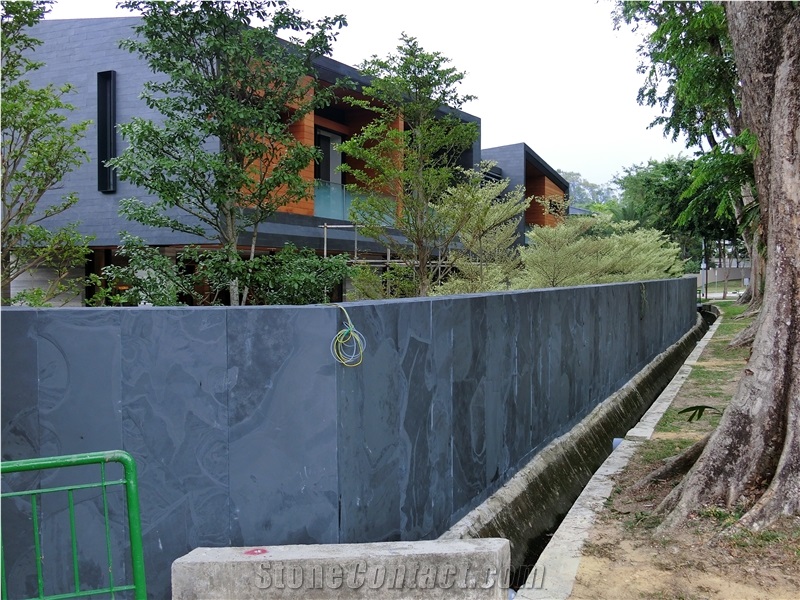 Black Slate Walling Tile Draylay
