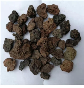 Volcanic Gravel Brown Red Stone