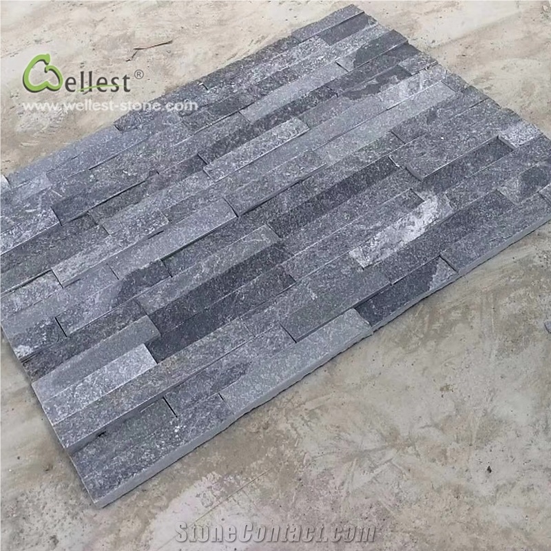 Blue Brick Look Veneer Stacked Feature Wall Tile