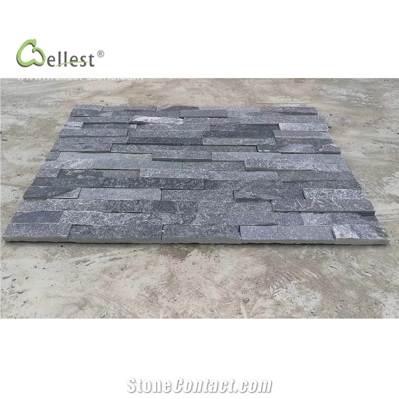 Blue Brick Look Veneer Stacked Feature Wall Tile