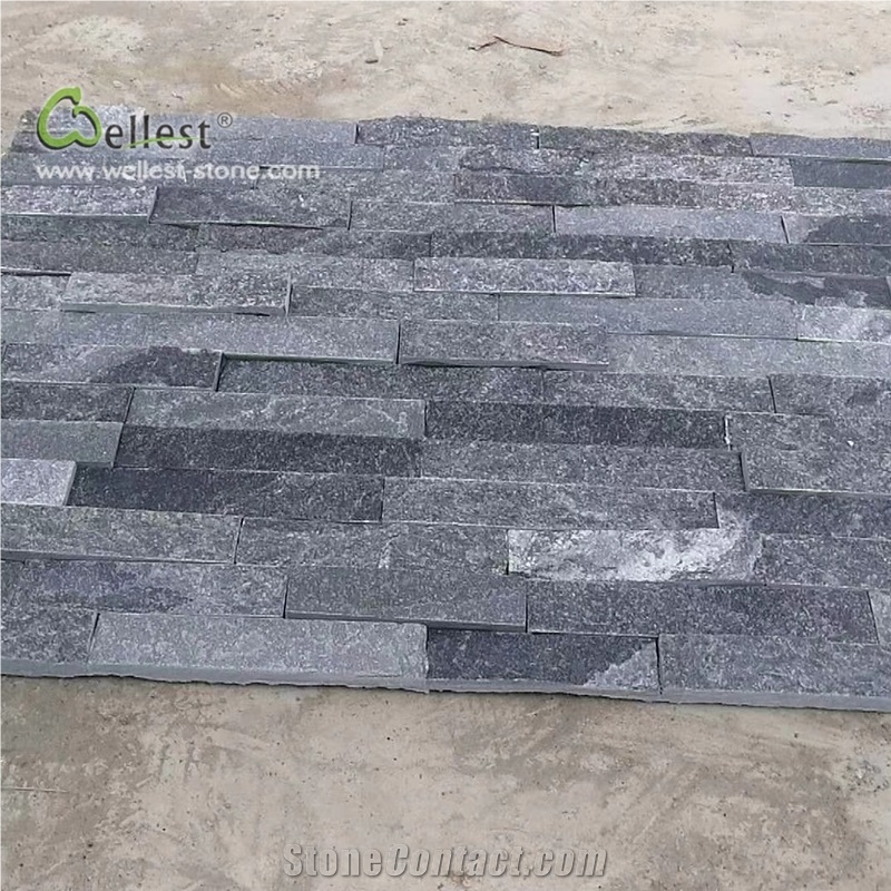 Blue Brick Look Veneer Stacked Feature Wall Tile