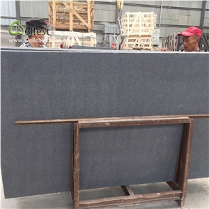 G343 Dark Grey Black Flamed Big Granitetile