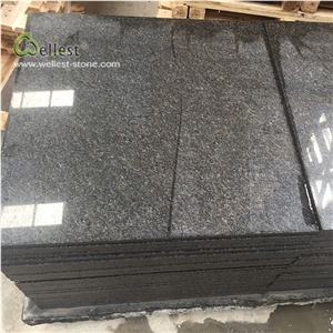G343 Dark Grey Black Polished Granite Tile