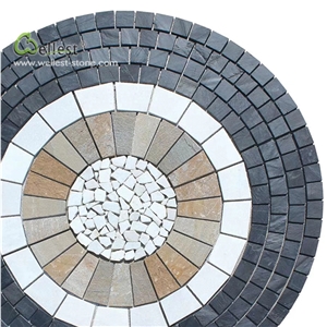 Round Medallion Garden Interior Circle Pattern