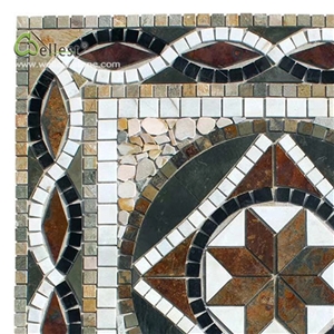 Square Medallion Interior Interesting Pattern Tile