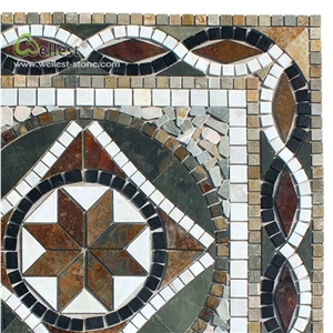 Square Medallion Interior Interesting Pattern Tile