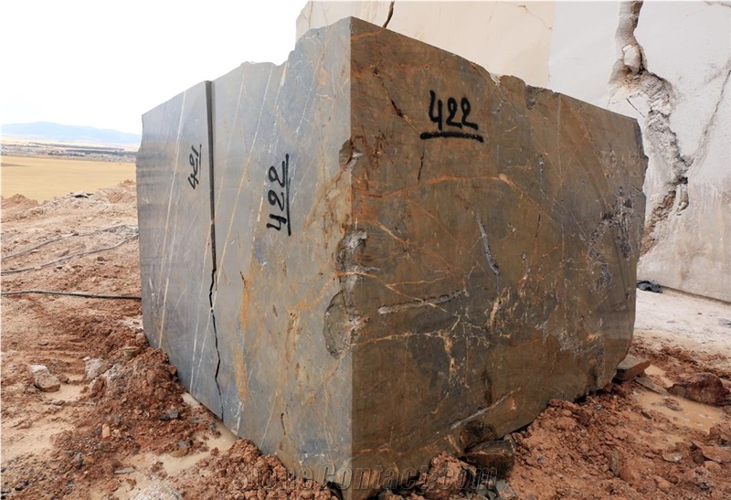 Gris Hamilcar Marble Quarry Rough Blocks