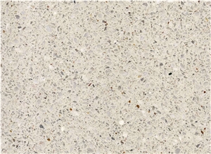 Light Beige Terrazzo Floor Tile and Table Desks