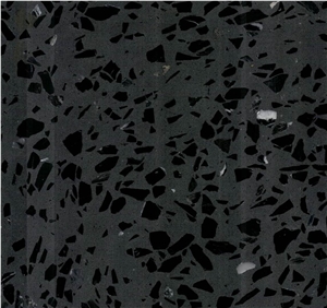 Wholesale Black Terrazzo Stone Floor & Wall Tiles