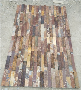 Natural Rusty Slate Stacked Stone Wall Decor Tiles