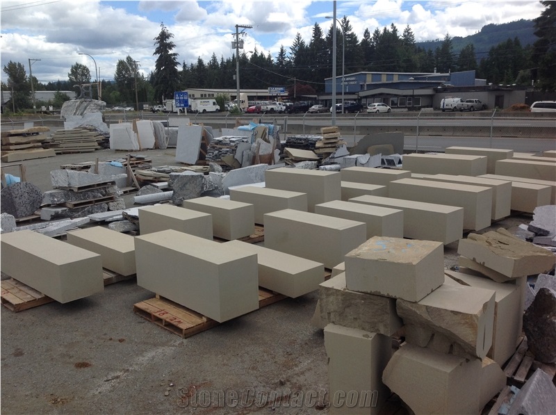 Gabriola Sandstone Block, Canada Beige Sandstone