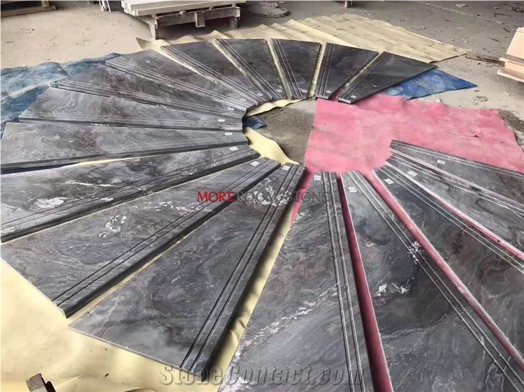 Nero Marquina Marble Stairs Steps Treads Riser