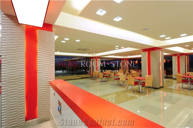 Acrylic Solid Surface Restaurant Counter Ceiling