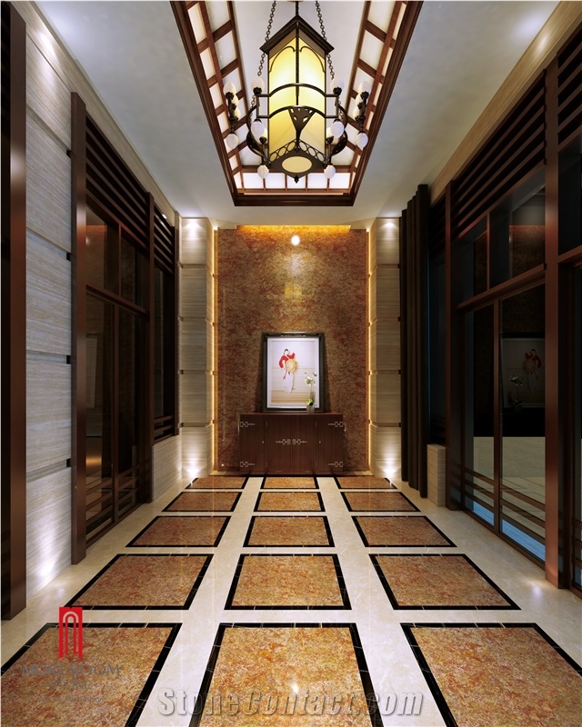Van Gogh Gold Marble Look Porcelain Floor Tile