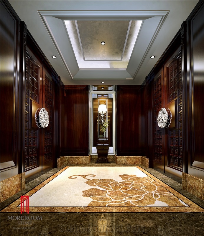 Van Gogh Gold Marble Look Porcelain Floor Tile