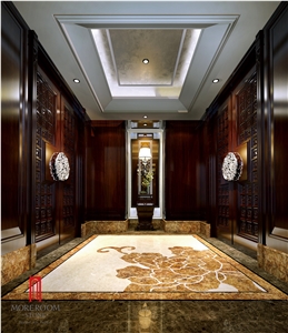 Van Gogh Gold Marble Look Porcelain Floor Tile