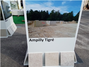 Ampilly Tigre Limestone Slabs, Tiles