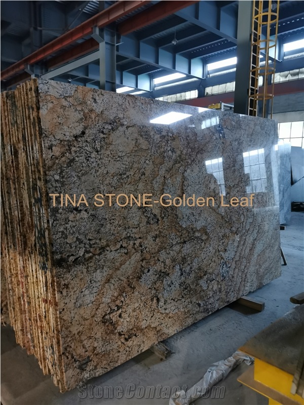Golden Leaf Granite Tiles Slabs Building Covering