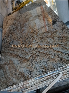 Golden Leaf Granite Tiles Slabs Building Covering