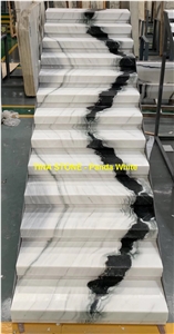 Panda White Marble Project Stairs Tiles China