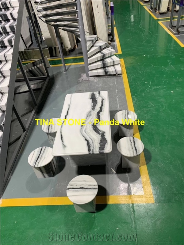 Panda White Marble Project Stairs Tiles China