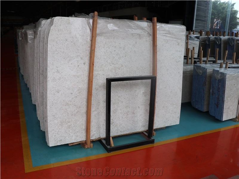 Sea Coral Beige Limestone Pool Coping and Decking