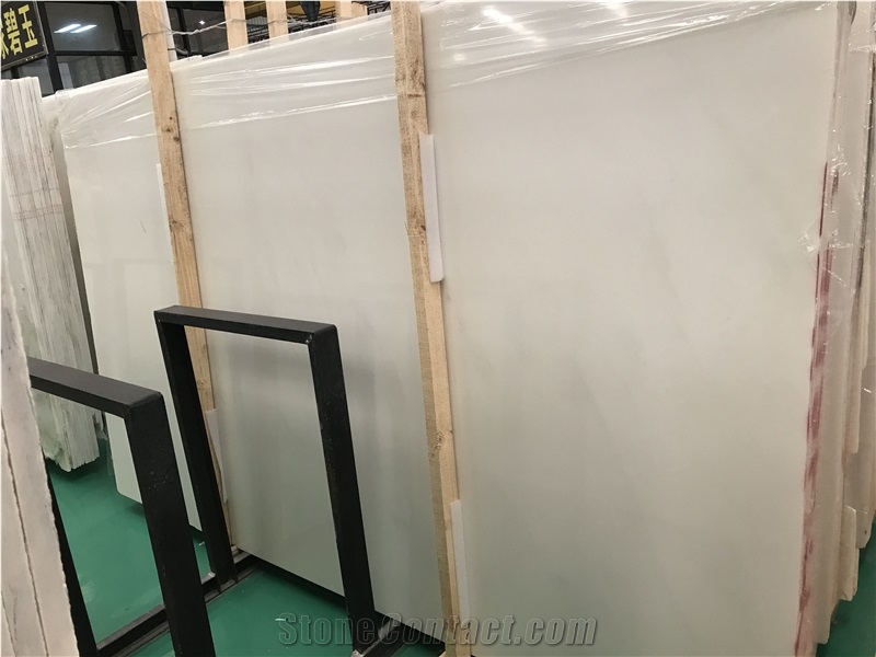 Chinese Pure White Onyx Slab Floor Wall Tile