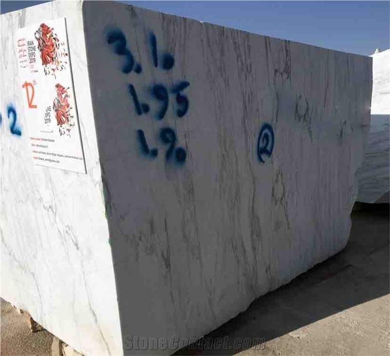 Aligio (Calcutta )White Iran Marble Block