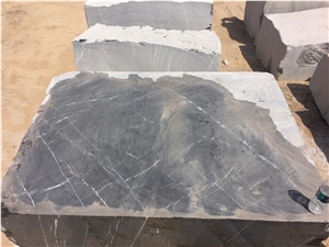 Pietra Gray Marble Blocks, Lashotor Black Marble