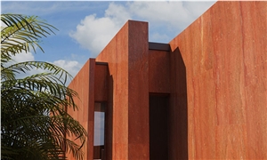 Red Travertine Slabs