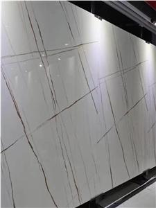 Book Match Nano Calacatta White Glassmarble Slabs