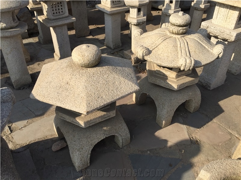 Japanese Stone Garden Lanterns