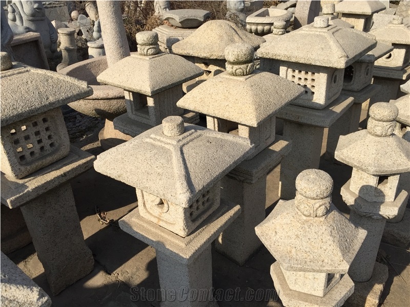 Japanese Stone Garden Lanterns