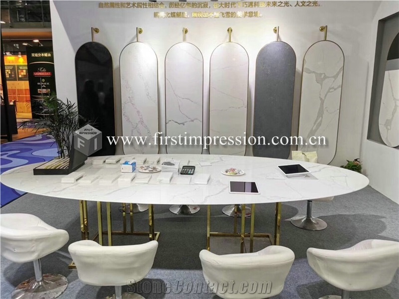 High Quality Calacatta White Quartz Countertop