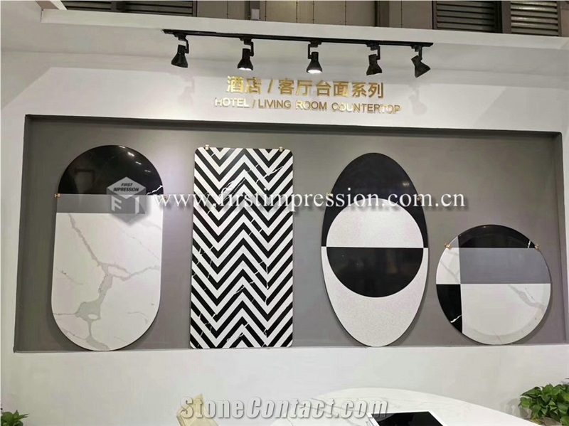 High Quality Calacatta White Quartz Countertop