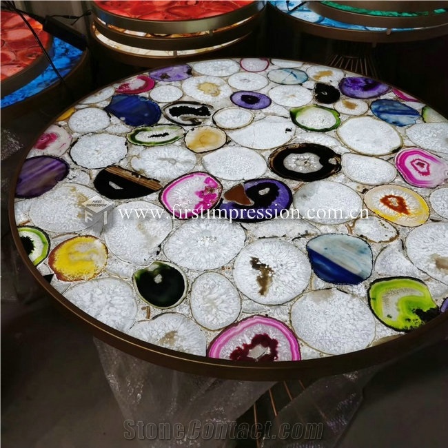 Hot Sale Gemstone Grey Agate Countertops,Bar Top