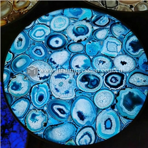 Luxury Gemstone Colorful Agate Desk Countertops