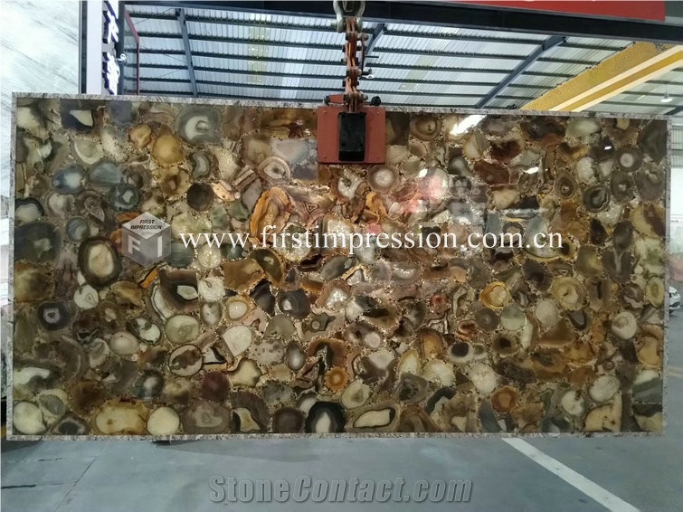 Purple Agate Gemstone Semiprecious Stone Slabs